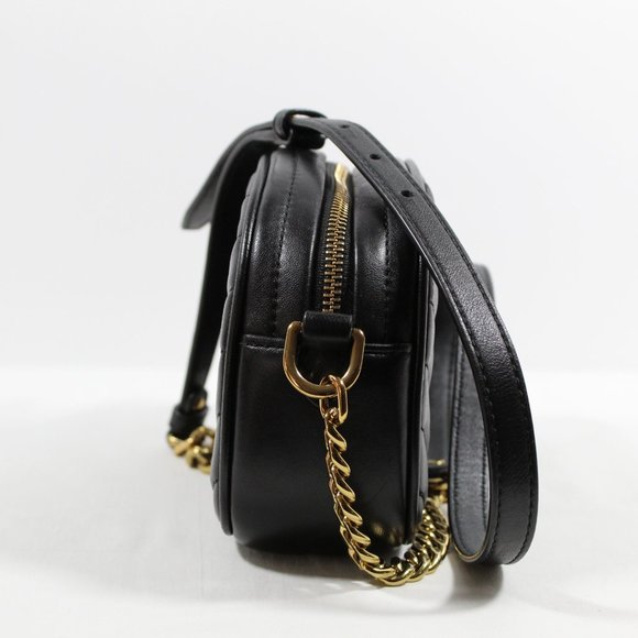 Tory Burch Women's Kira Chevron Small Camera Bag - Black - Picture 2 of 9